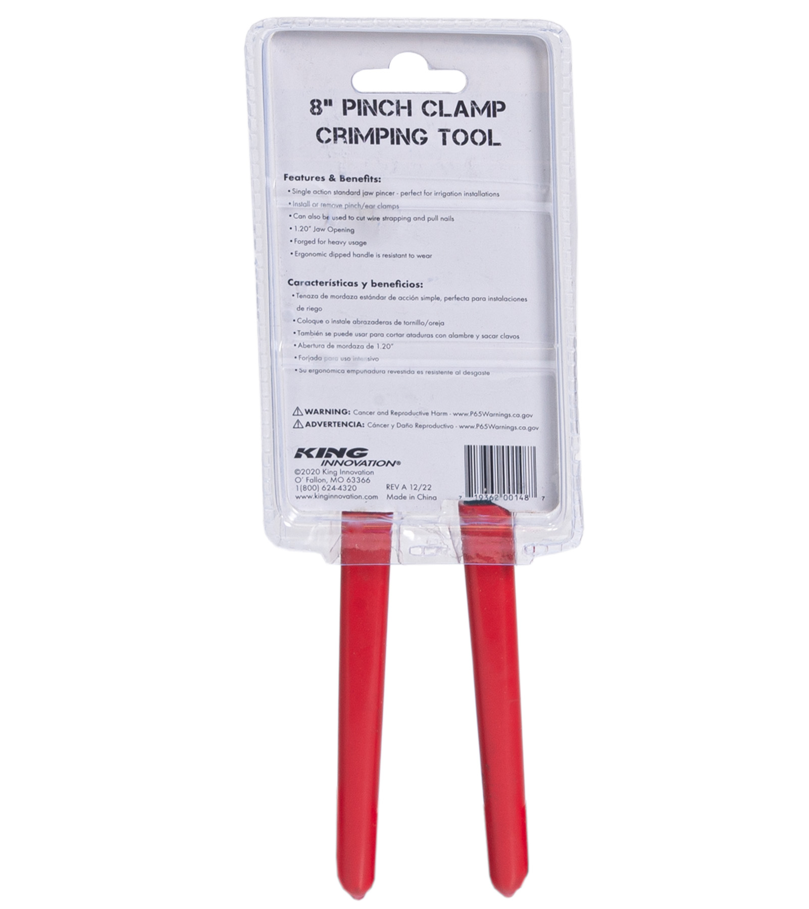 8" Pinch Clamp Crimping Tool