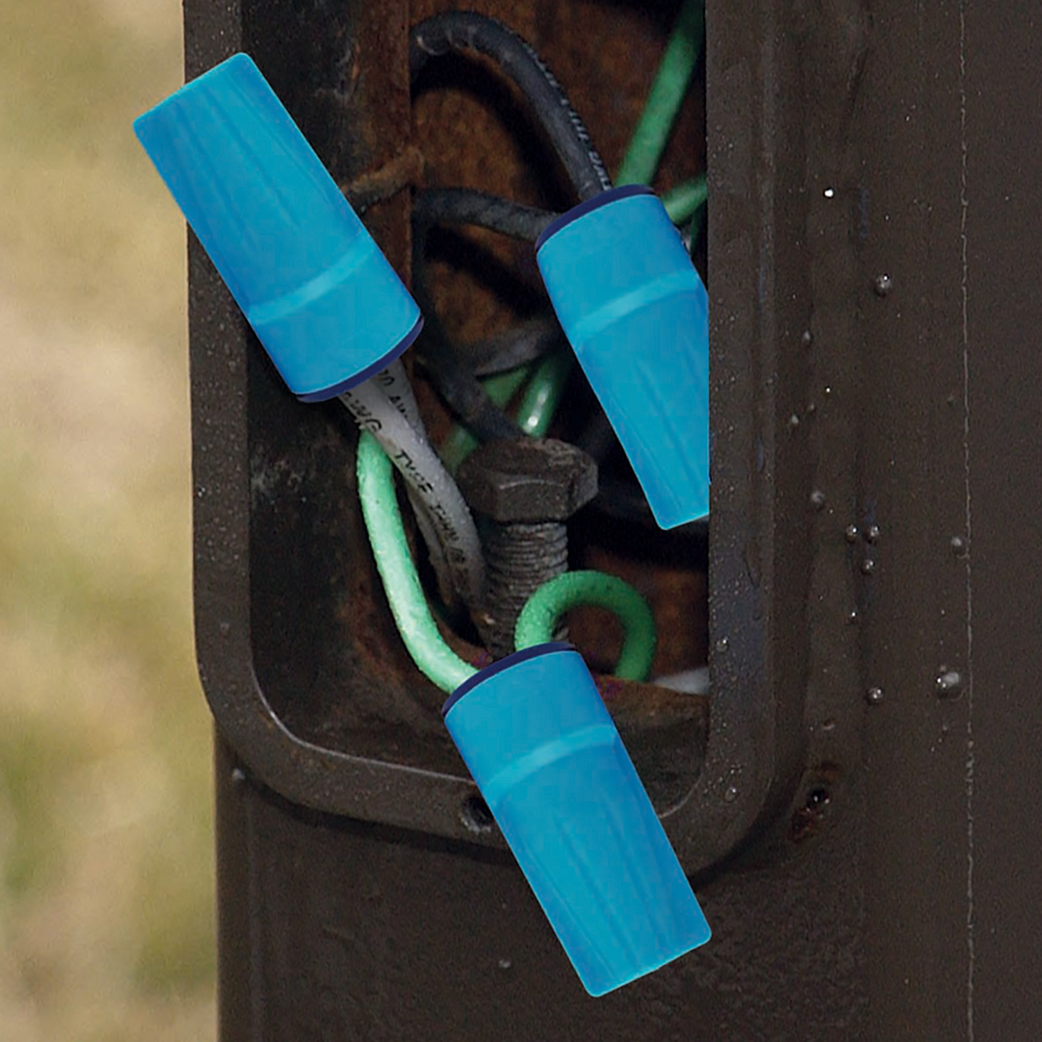 DryConn Large Aqua/Blue Waterproof Wire Connector (250-Pack)