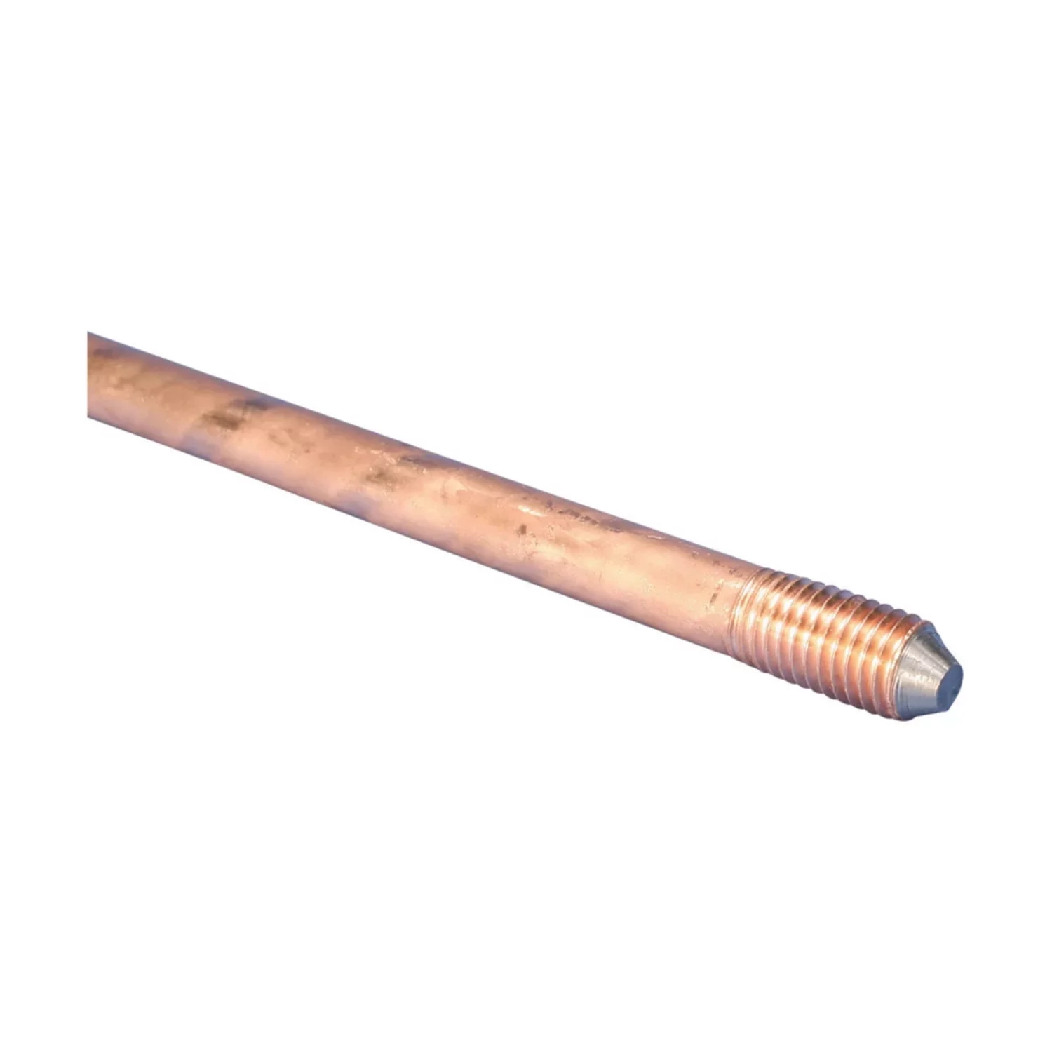 Copper-Bonded Ground Rod Sectional 5/8 dia 8 10 mil Plating 6.7 lb