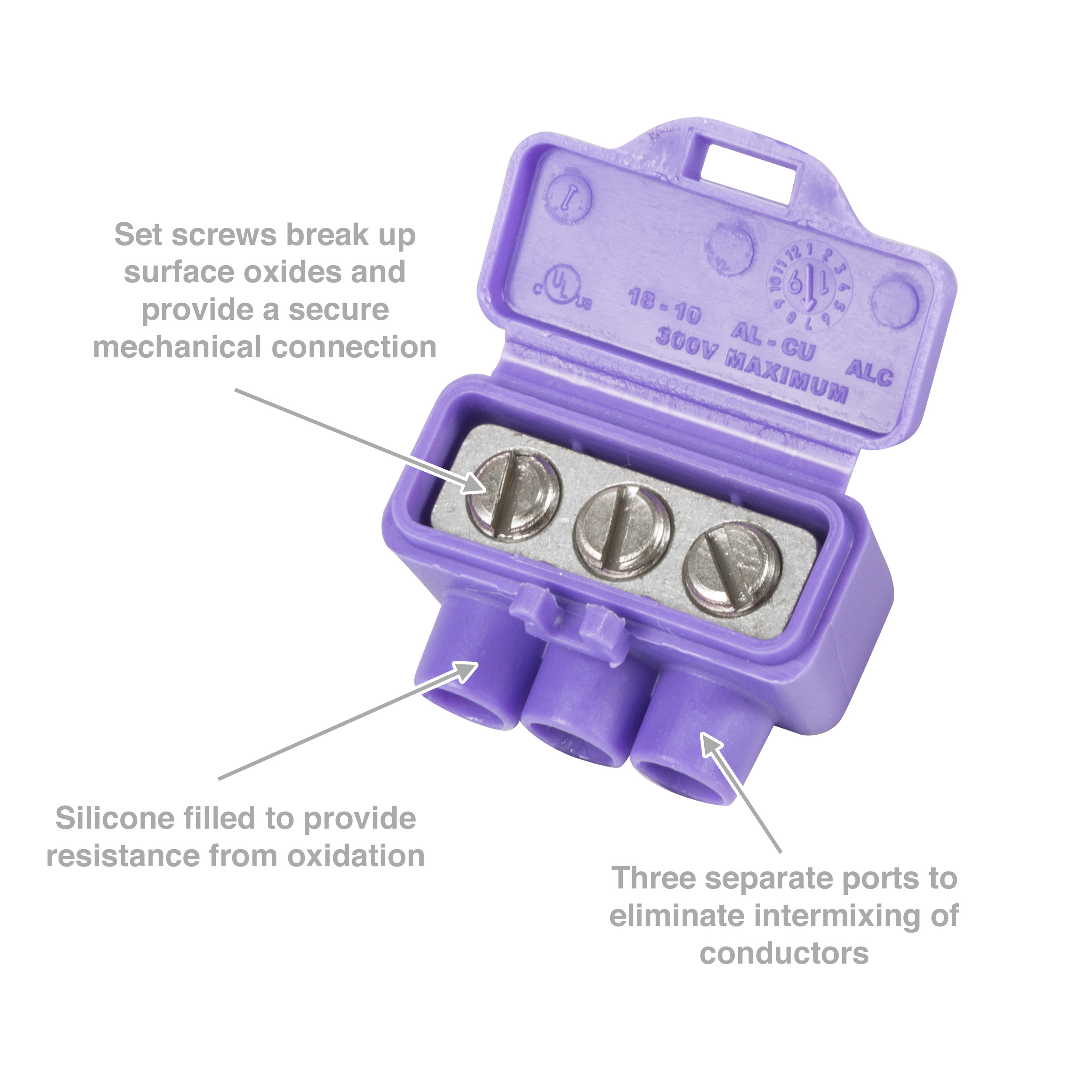 早割 リフト券 Al/Cu 3-Port Wire (2-Pack) Connectors その他